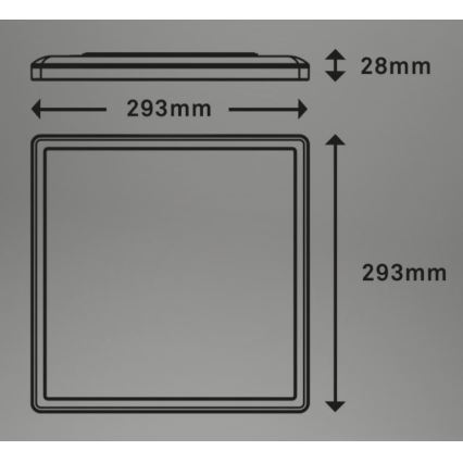 Briloner 7081-015 - LED dimbar taklampa SLIM LED/18W/230V 2700-6500K + fjärrkontroll