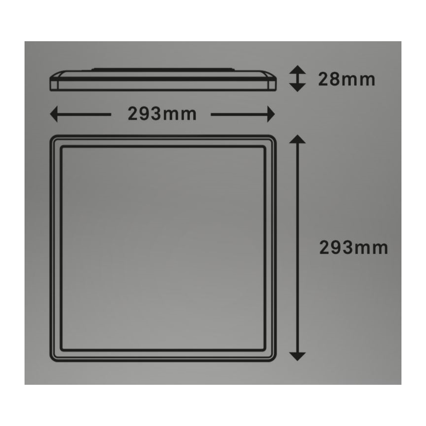 Briloner 7081-015 - LED dimbar taklampa SLIM LED/18W/230V 2700-6500K + fjärrkontroll