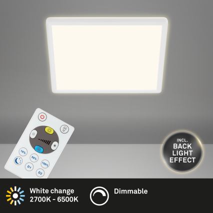 Briloner 7081-016 - LED dimbar taklampa SLIM LED/18W/230V 2700-6500K med fjärrkontroll