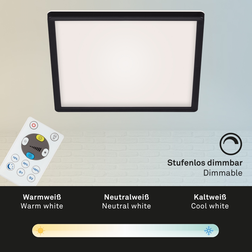 Briloner 7082-015 - LED dimbar taklampa SLIM LED/22W/230V 2700-6500K + fjärrkontroll