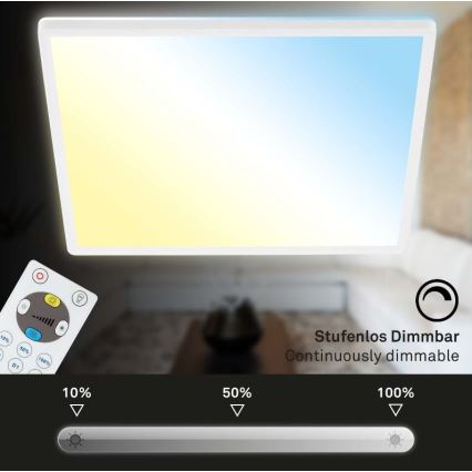 Briloner 7082-016 - LED dimbar taklampa SLIM LED/22W/230V 2700-6500K + fjärrkontroll