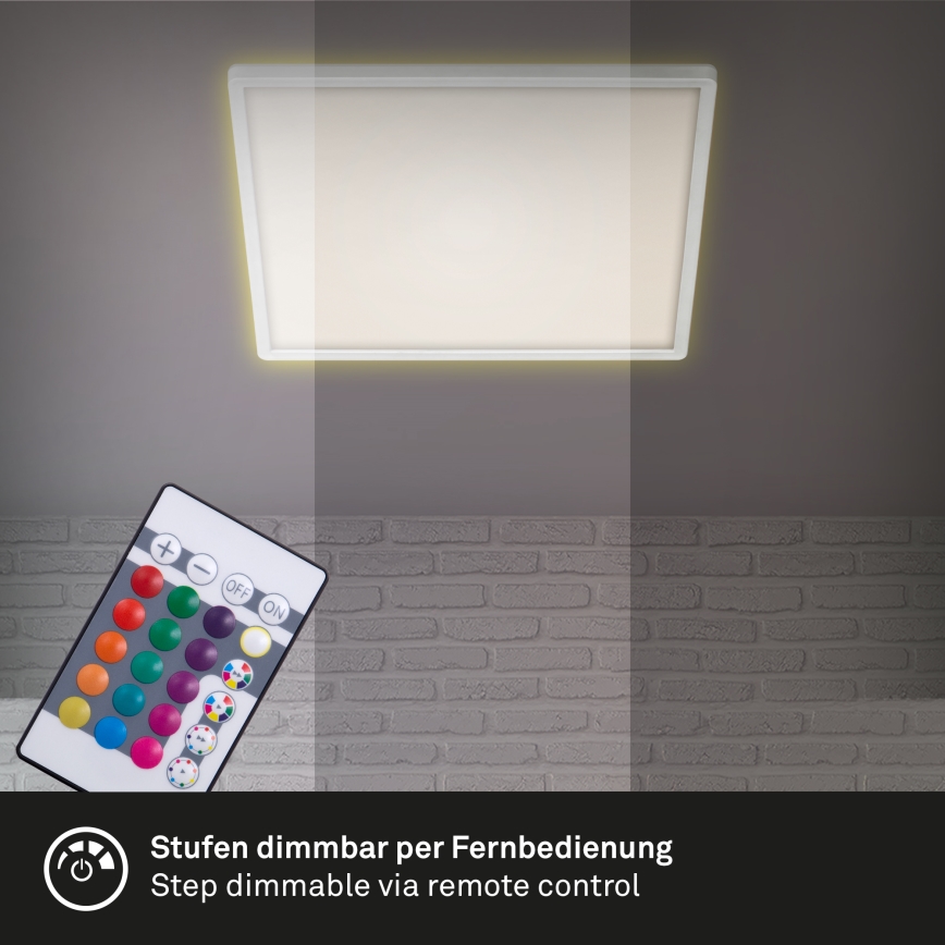 Briloner 7091-416 - LED RGBW Dimbart taklampa SLIM LED/22W/230V + fjärrkontroll