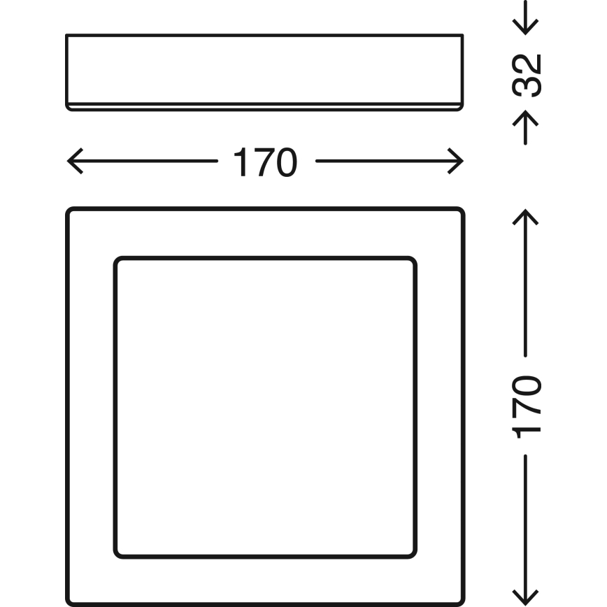 Briloner 7123-014 - LED-taklampa FIRE LED/12W/230V 3000K 17x17cm silver