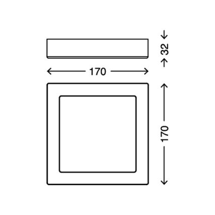 Briloner 7123-416 - LED taklampa FIRE LED/12W/230V vit
