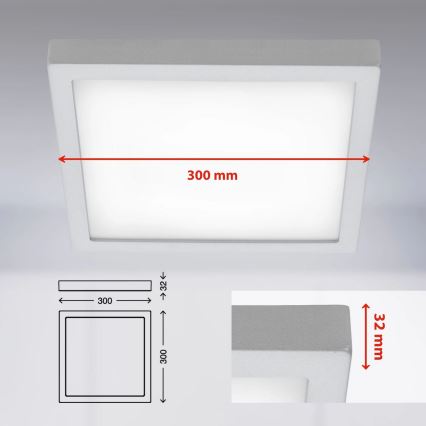 Briloner 7142-414 - LED taklampa FIRE LED/21W/230V 4000K