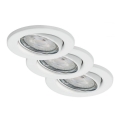 Briloner 7148-036 - UPPSÄTTNING 3xLED ljusreglerad badrumslampa  1xGU10/5W/230V IP23