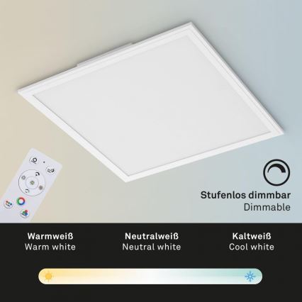 Briloner 7152-016 - LED RGB Ljusreglerad fäst panel COLOUR LED/24W/230V 3000-6500K + fjärrkontroll