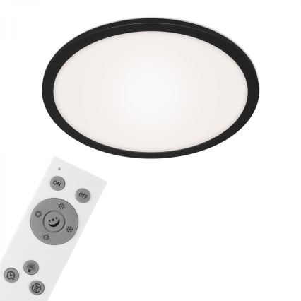 Briloner 7168-015 - LED Dimbar taklampa PIATTO LED/22W/230V 3000-6500K diameter 40 cm svart + fjärrkontroll