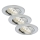 Briloner 7209-039 - Set om 3 LED-infällda badrumslampor ATTACH LED/5W/230V IP23 matt krom