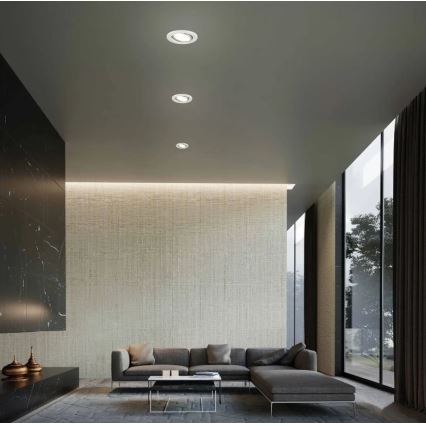 Briloner 7221-039 - KIT 3x LED hängande taklampa för badrum 1xGU10/3W/230V IP23 silver