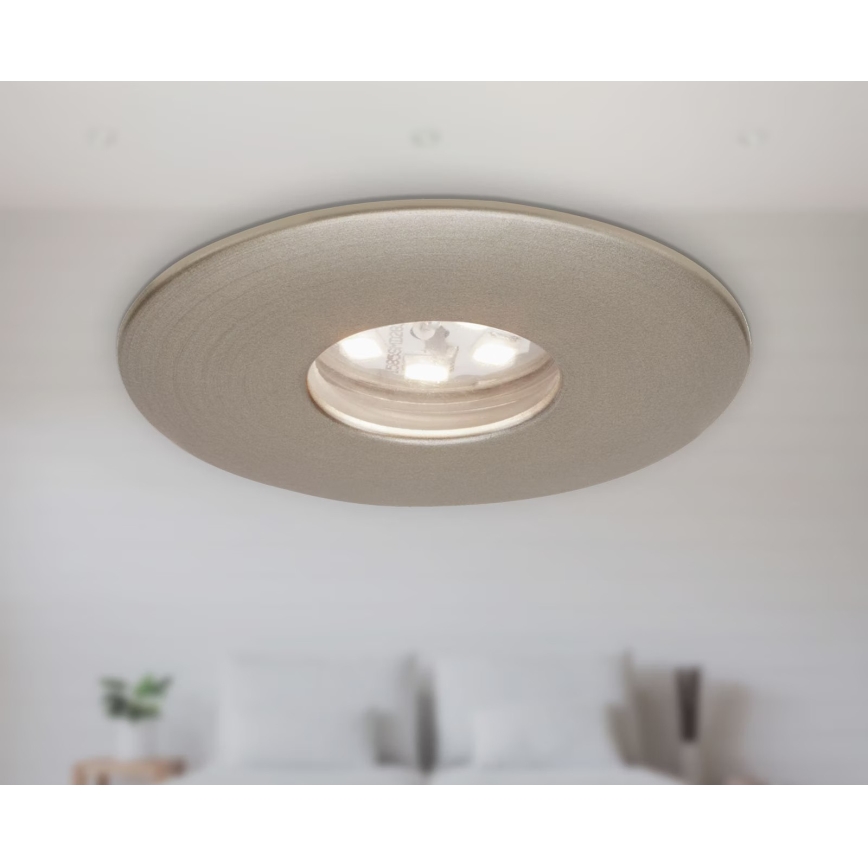 Briloner 7240-032 - KIT 3x Infälld LED badrumsbelysning ATTACH LED/1,8W/230V IP44 matt krom