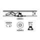 Briloner 7240-038 - KIT 3x LED hängande taklampa för badrum ATTACH LED/1,8W/230V IP44
