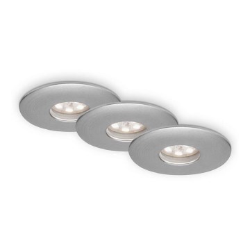 Briloner 7240-039 - KIT 3x Infälld LED badrumsbelysning LED/1,8W/230V IP44