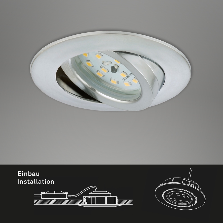 Briloner 7296-019 - LED dimbar infälld badrumsbelysning LED/6,5W/230V IP23