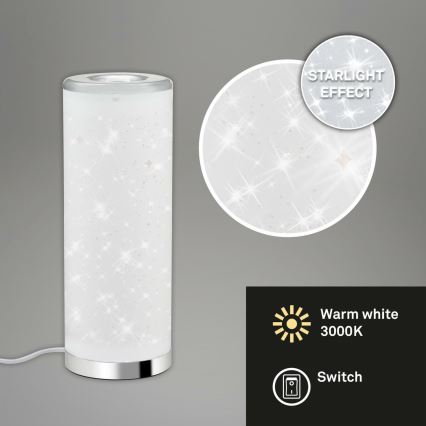 Briloner 7332-018 - LED bordslampa STARRY SKY 1xGU10/5W/230V vit