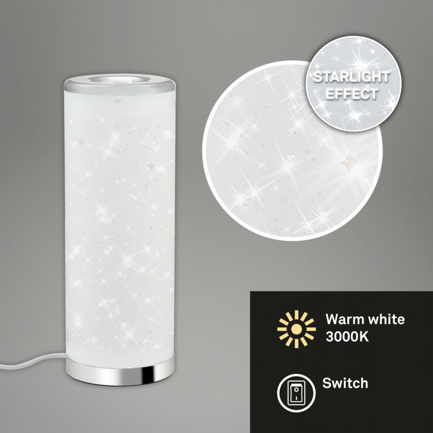 Briloner 7332-018 - LED bordslampa STARRY SKY 1xGU10/5W/230V vit
