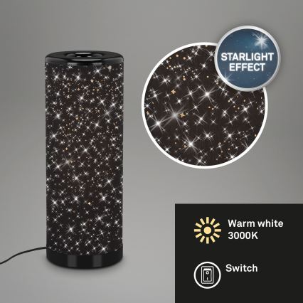 Briloner 7334-015 - LED bordslampa STARRY SKY 1xGU10/5W/230V svart