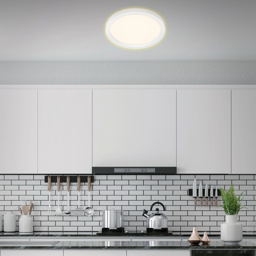 Briloner 7361-016 - LED taklampa  CADRE LED/18W/230V d. 29,7 cm vit