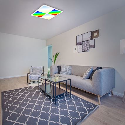 Briloner 7387-016 - LED RGBW dimbar taklampa LED/24W/230V 3000-6500K + fjärrkontroll