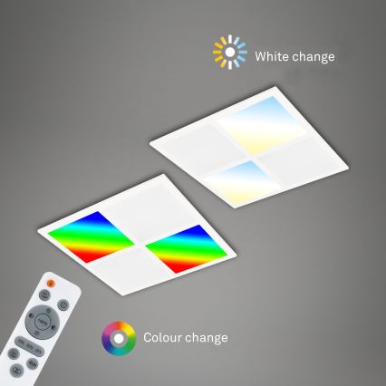 Briloner 7387-016 - LED RGBW dimbar taklampa LED/24W/230V 3000-6500K + fjärrkontroll