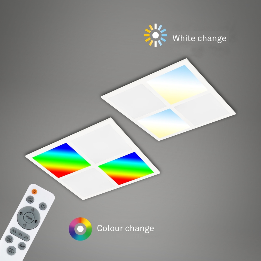 Briloner 7387-016 - LED RGBW dimbar taklampa LED/24W/230V 3000-6500K + fjärrkontroll