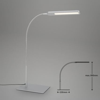Briloner 7389-014 - LED Ljusreglerad beröring flexible bordslampa SERVO LED/8W/230V 3000/4000/6500K