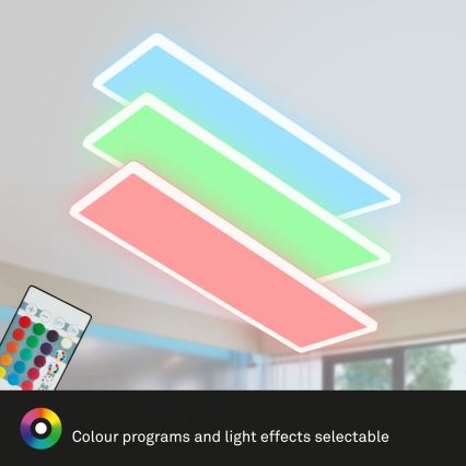 Briloner 7404-016 - LED RGBW dimbar ytmonterad panel LED/22W/230V 4000K + fjärrkontroll