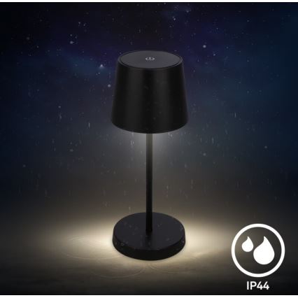 Briloner 7423015 - LED Dimbart uppladdningsbart utomhusbordslampa LED/2,6W/5V IP44 2000 mAh svart