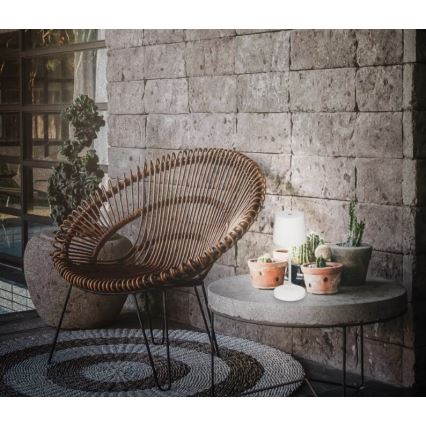 Briloner 7423016 - LED Dimbart uppladdningsbart utomhusbordslampa LED/2,6W/5V 2000mAh IP44 vit