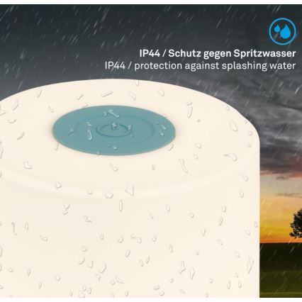 Briloner 7461010 - LED dimbar uppladdningsbar utomhusbordslampa LED/2W/5V IP44 1200 mAh blå