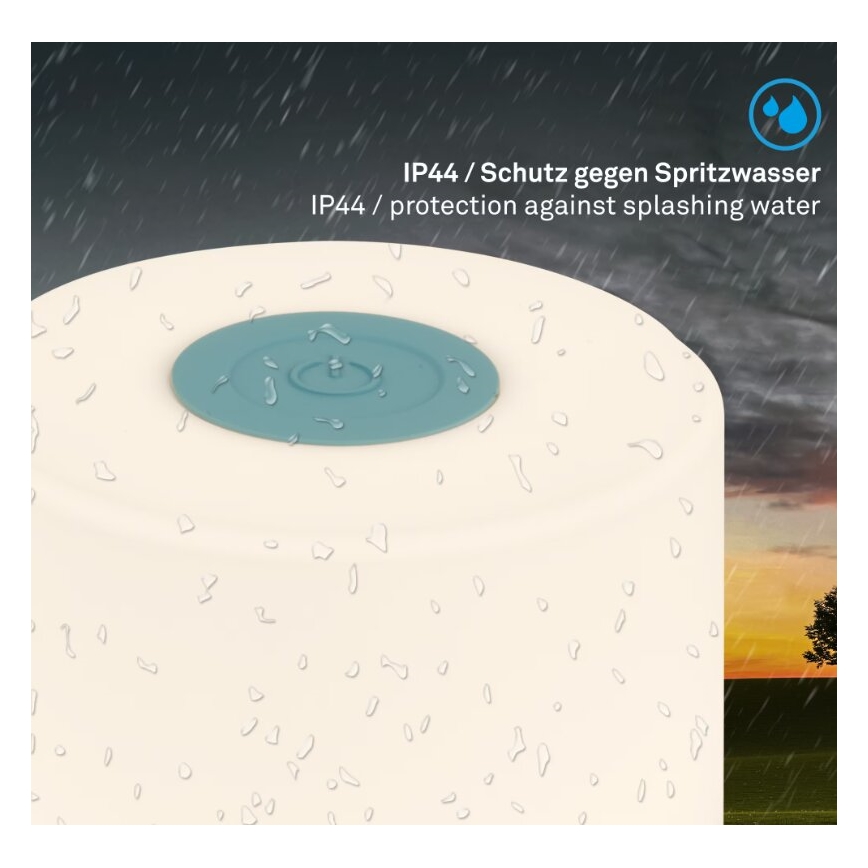 Briloner 7461010 - LED dimbar uppladdningsbar utomhusbordslampa LED/2W/5V IP44 1200 mAh blå