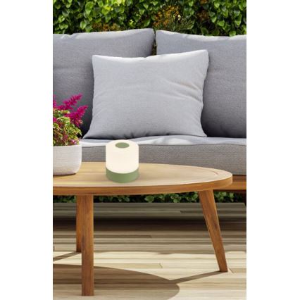 Briloner 7461019 - LED dimbar uppladdningsbar utomhusbordslampa LED/2W/5V IP44 1200 mAh grön