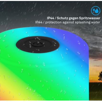 Briloner 7462015 - LED RGB uppladdningsbar utomhusbordslampa LED/1,5W/5V IP44 1200 mAh svart