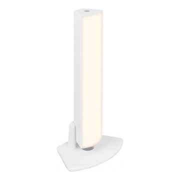 Briloner 7474-016 - LED dimbar touchladdningsbar utomhusbordslampa 2-i-1 LED/7W/5V 2x2200 mAh USB 3000K IP44 vit