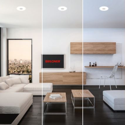 Briloner 7480019 - LED infälld badrumsarmatur LED/6W/230V 3000/4000/6500K IP44 vit
