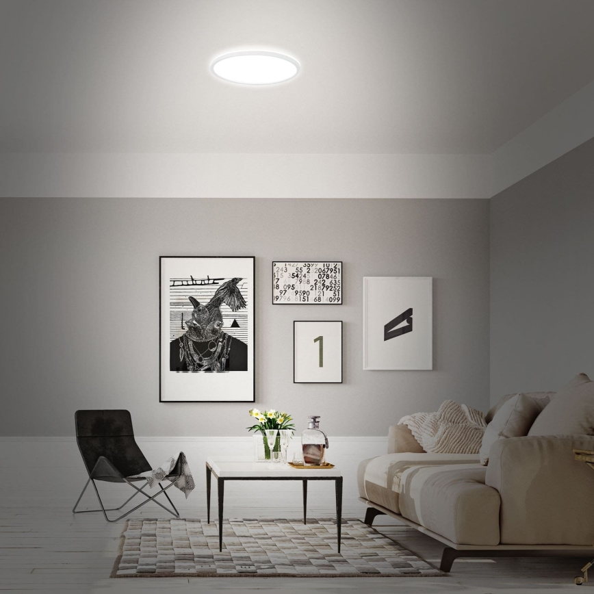 Briloner 7494016 - RGBW LED dimbar takarmatur SMART 22 W/230 V/4000 K Ø 42 cm Wi‑Fi Tuya + fjärrkontroll