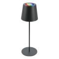 Briloner 7507015 - Dimmbar, uppladdningsbar utomhusbordslampa 2 i 1 LED RGB/2,5W/5V IP44 1200 mAh antracit