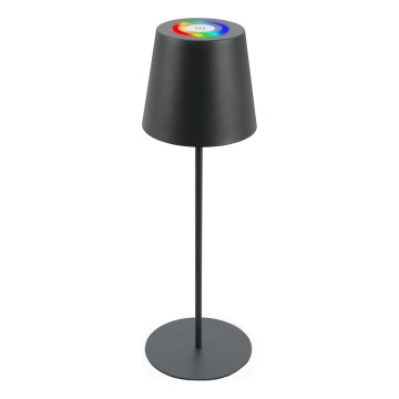 Briloner 7507015 - Dimmbar, uppladdningsbar utomhusbordslampa 2 i 1 LED RGB/2,5W/5V IP44 1200 mAh antracit