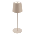 Briloner 7508011 - LED dimbar uppladdningsbar utomhusbordslampa 2-i-1 LED/2,5W/5V IP44 beige