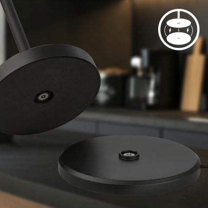 Briloner 7521015 - LED dimbar utomhus uppladdningsbar bordslampa SIGO LED/2,5W/5V IP44 2600 mAh svart