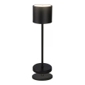 Briloner 7521015 - LED dimbar utomhus uppladdningsbar bordslampa SIGO LED/2,5W/5V IP44 2600 mAh svart
