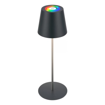 Briloner 7559015 - LED RGB dimbar uppladdningsbar utomhusbordslampa COLORIS LED/3,5W/5V IP44 2000 mAh antracit Wi-Fi Tuya
