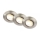 Briloner 7586032 - Set om 3 infällda LED-badrumsarmaturer KLIRA LED/4,9W/230V 2500/3000/4000K IP23 matt krom