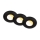 Briloner 7589035 - 3-pack dimbara infällda badrumsarmaturer KLIRA LED/4,9W/230V 2500/3000/4000K IP44 svart