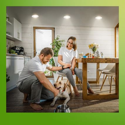 Briloner 7589036 - Set om 3 dimbara infällda badrumsarmaturer KLIRA LED/4,9W/230V 2500/3000/4000K IP44 vit