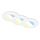 Briloner 7598036 - KIT 3x Infälld LED badrumsbelysning LED/4,9W/230V IP44 2700/4000/6500K vit