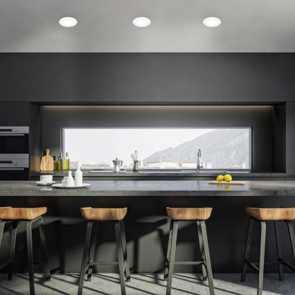 Briloner 7598036 - KIT 3x Infälld LED badrumsbelysning LED/4,9W/230V IP44 2700/4000/6500K vit