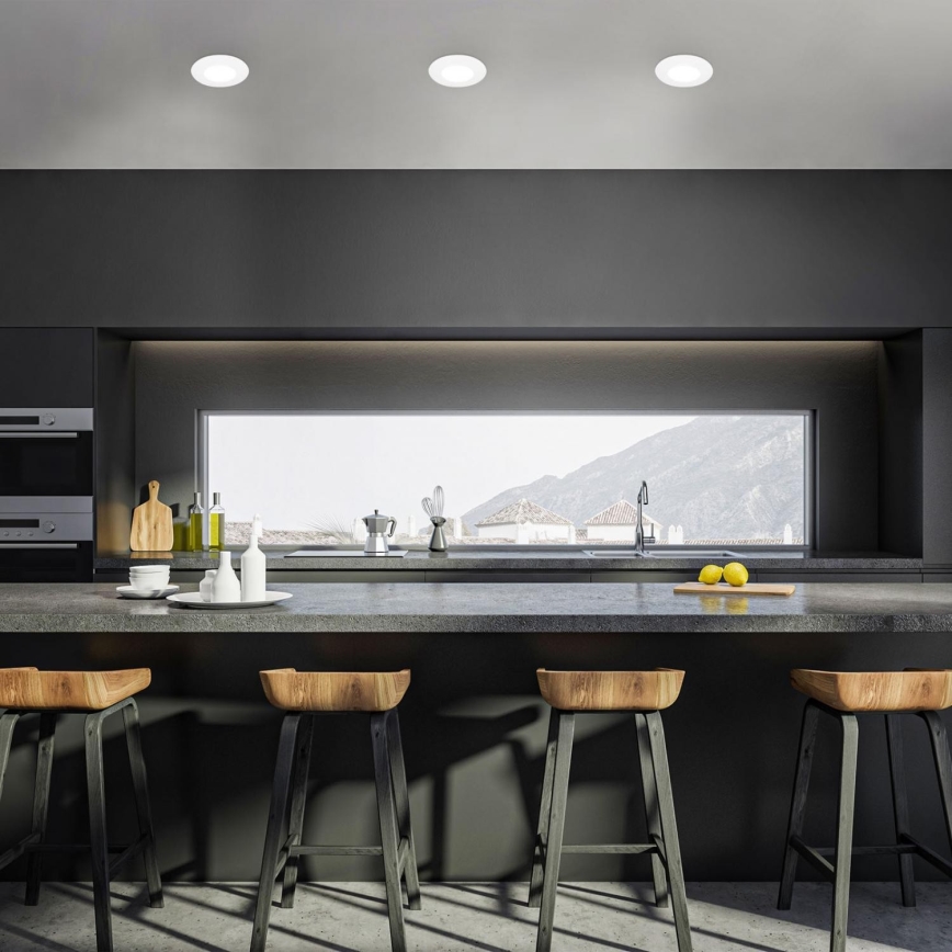 Briloner 7598036 - KIT 3x Infälld LED badrumsbelysning LED/4,9W/230V IP44 2700/4000/6500K vit