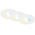 Briloner 7605036 - Set med 3 infällda badrumsarmaturer, 3x LED / 4,9 W / 230 V, 2700/4000/6500 K, IP44, vit