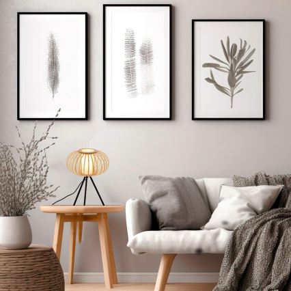 Briloner 7759011 - Bordslampa 1xE27/10W/230V bambu